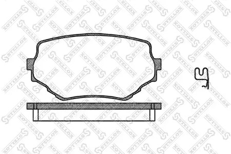 605 002-SX STELLOX Колодки тормозные дисковые